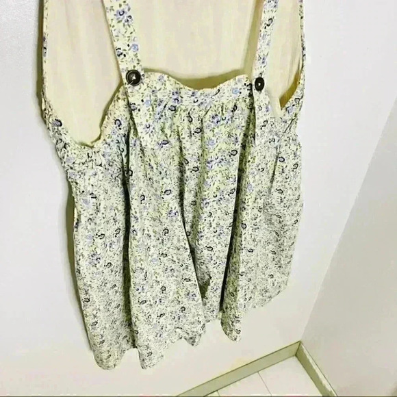 NEW Free People Petunia Mini Dress Tea Combo Floral Bohemian Cottagecore Prairie - Picture 5 of 8